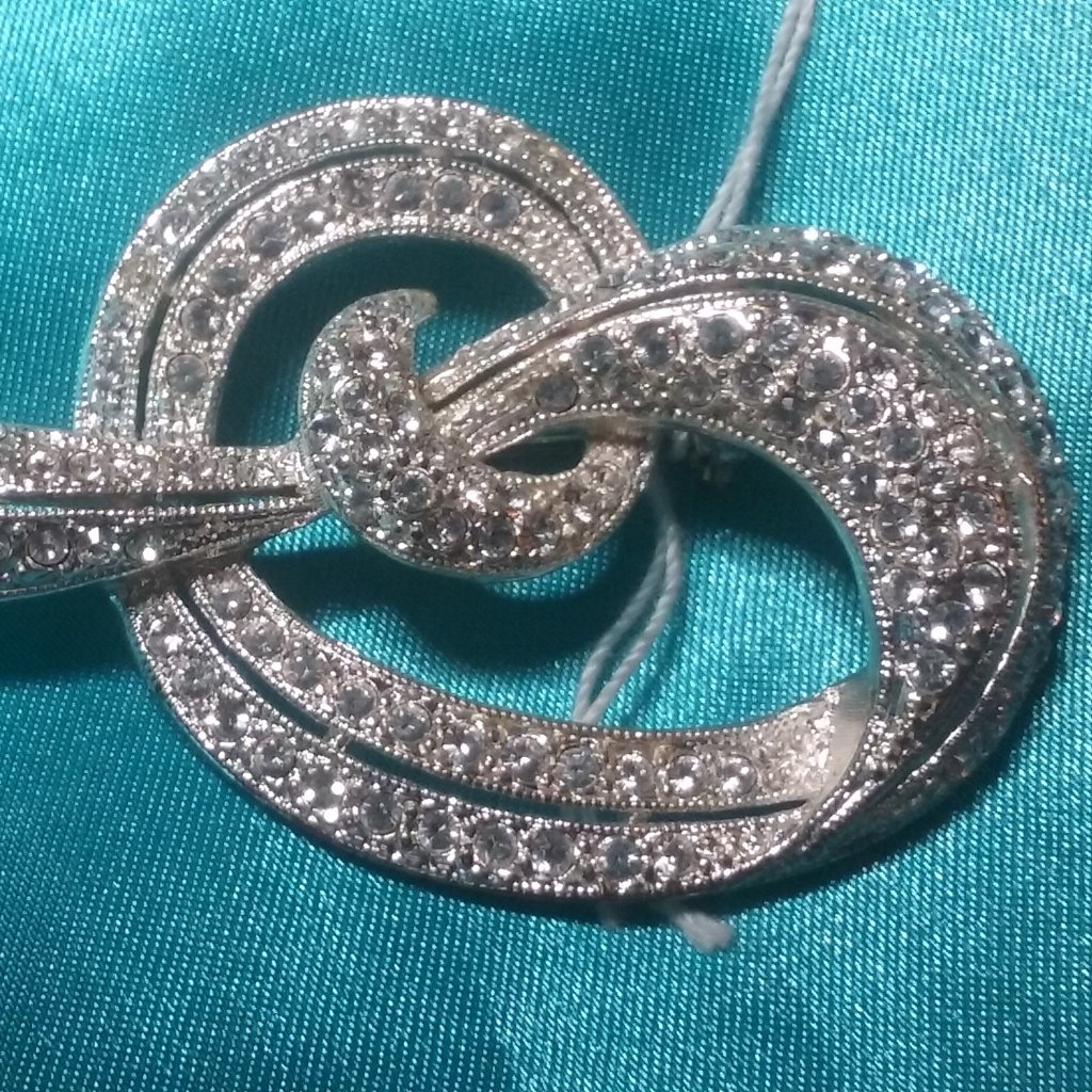 Knot Brooch Napier Silvertone 493